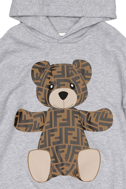 Teddy Bear Print Hoodie