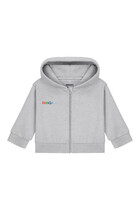 Kids Graphic Zipped Cotton Hoodie