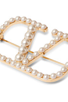 VLogo Signature Pearl Brooch