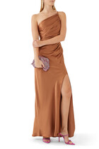 La Lune Asymmetrical Maxi Dress