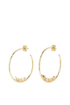 Monogram Hoop Earrings