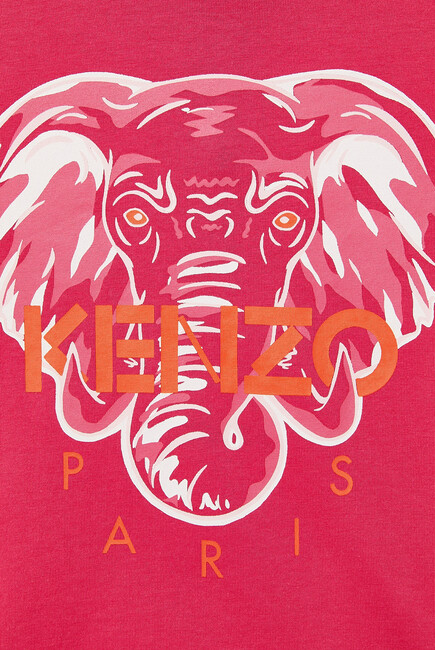 T-Shirt With Elephant Print