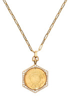 Ginea Necklace, 22K Yellow Gold & Diamonds