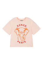 Kids Cotton Elephant T-Shirt