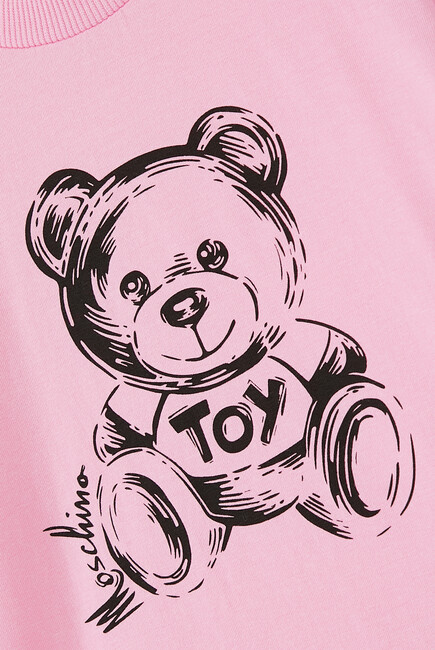 Kids Teddy Bear Print T-Shirt