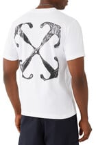 Scratch Arrow Print T-shirt