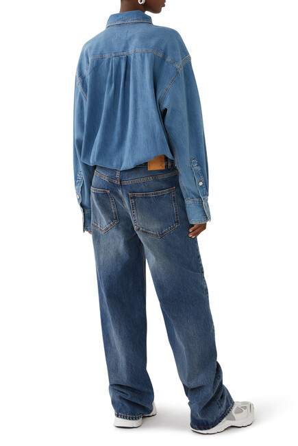 Tilda Denim Shirt and Jean Combo Jumpsuit