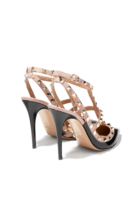  Rockstud Leather Sandals