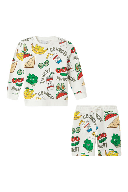 Kids Crunchy Lunchy Print Tracksuit