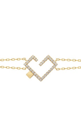 Hubb 18K Gold & Diamond  Bracelet