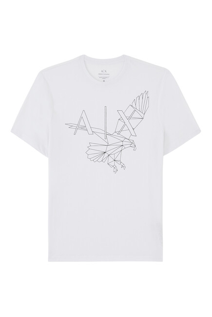 Optical Eagle Graphic-Print T-Shirt