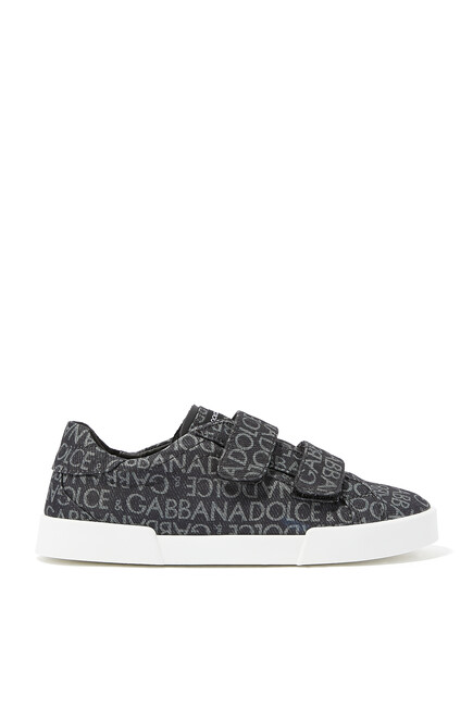 Kids Portofino Coated Jacquard Sneakers