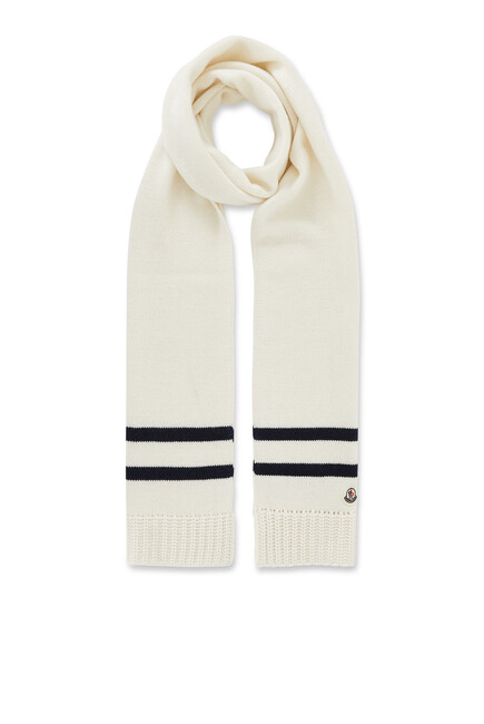 Striped Wool & Cashmere Scarf