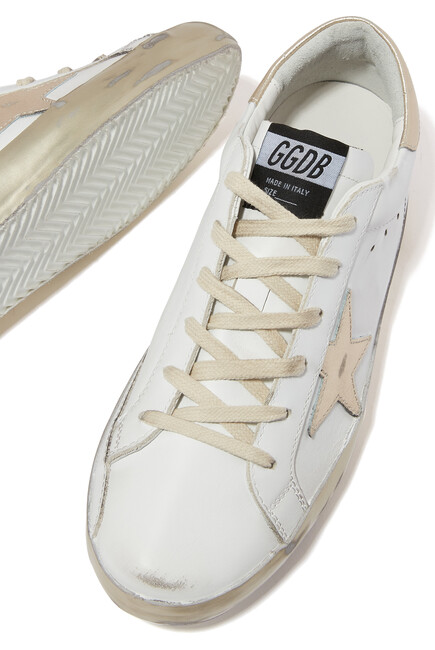 Super-Star Sneakers with Gold Foxing
