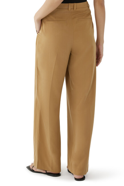 Drop Waist Pleated Trousers