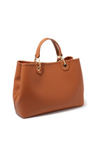 Faux Leather Shopping Bag