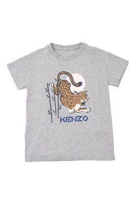 Cheetah Graphic Print T-Shirt