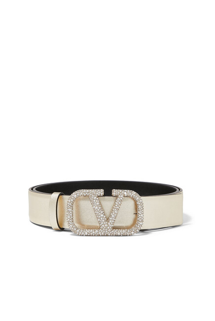 VLogo Signature Buckle Reversible Belt