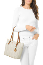 Jet Set Logo Top-Zip Tote Bag