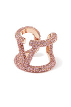 Valentino Garavani V Logo Middle East Exclusive Crystal-Embellished Ring