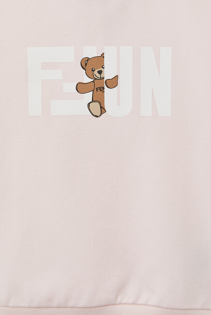 Kids Teddy Bear Print Sweatshirt
