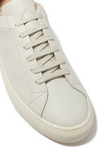 Flat Leather Sneakers