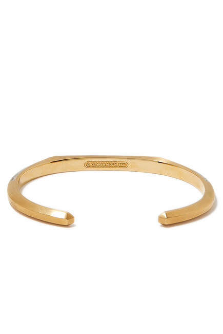 Streamline® Cuff Bracelet, 18k Yellow Gold & Diamonds