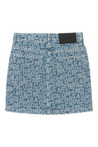 Kids Printed Denim Skirt