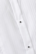 Slim Fit Plissé Evening Shirt