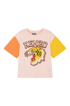 Kids Varsity Tiger Colorblock T-Shirt