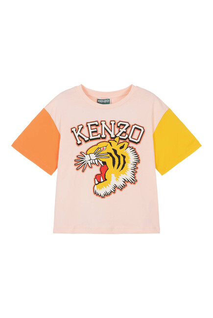 Kids Varsity Tiger Colorblock T-Shirt