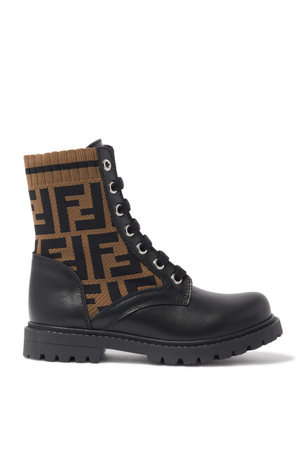 Kids FF Lace-Up Sock Boots