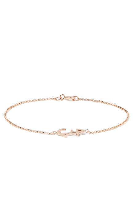 Hobb Bracelet, 18k Pink Gold & Diamonds