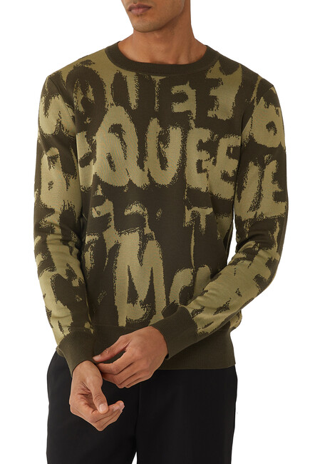 Graffiti Logo Crewneck Sweater