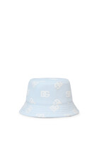 Kids All-Over Logo Print Bucket Hat