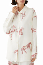 Silk Ballpoint Horse Shirt