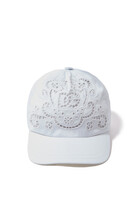 Kids Logo Floral Eyelet Baseball Cap