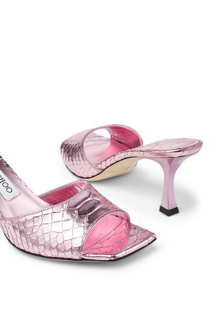 Val Metallic Leather 70 Sandals