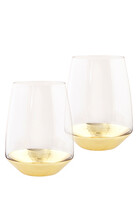 Estelle Tumbler Crystal Glasses, Set of 2