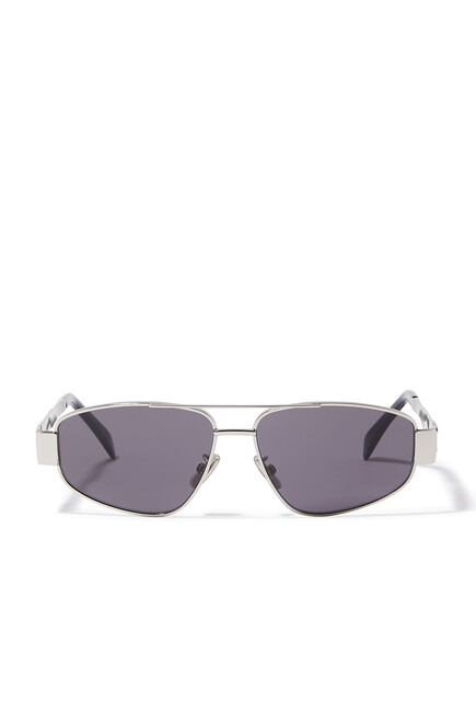 Metal Triomphe Aviator Sunglasses