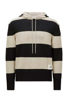 Striped Cotton Hoodie