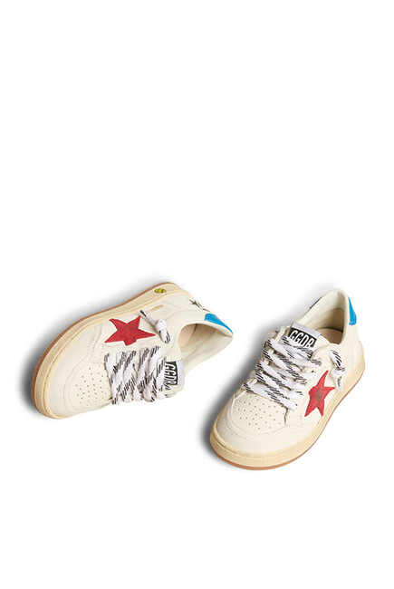 Kids Ball Star Leather Sneakers