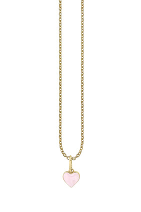 Kids Heart Necklace, 14k Yellow Gold