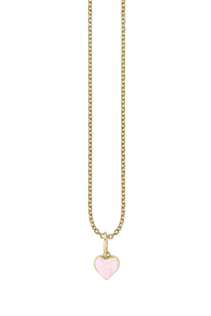 Kids Heart Necklace, 14k Yellow Gold