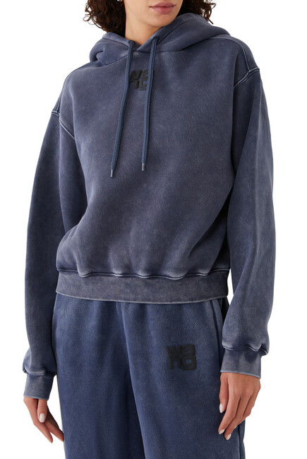 Essential Terry Hoodie with Puff Paint Logo
