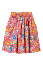 Graphic Print Skirt