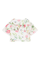 Kids Floral Satin Blouse