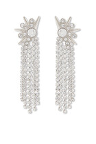 Fringed Drop Crystal Earrings