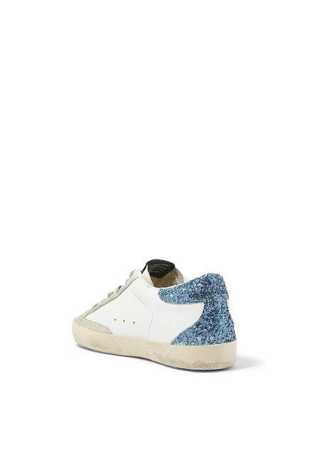 Super-Star Leather & Glitter Sneakers