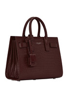 Classic Sac de Jour Nano in Crocodile-Embossed Shiny Leather